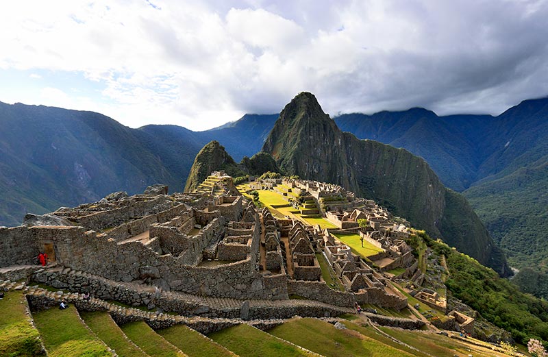 Foto de Machu Picchu do terraço inferior