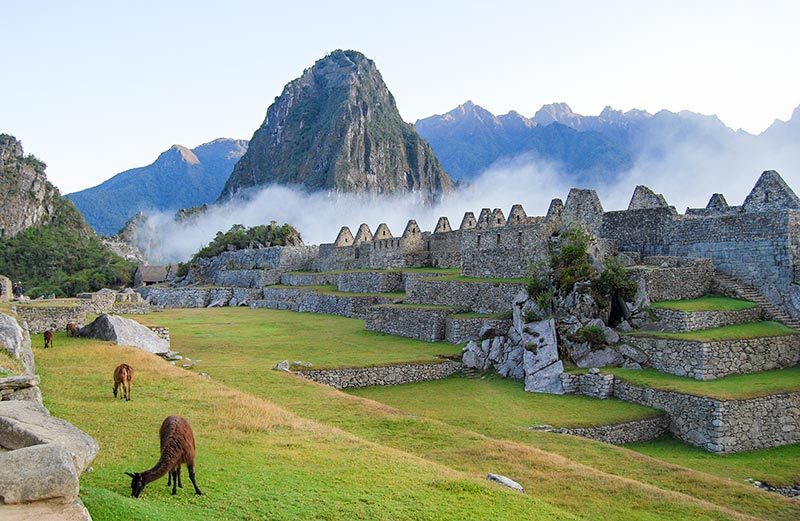 Chamas na cidadela inca