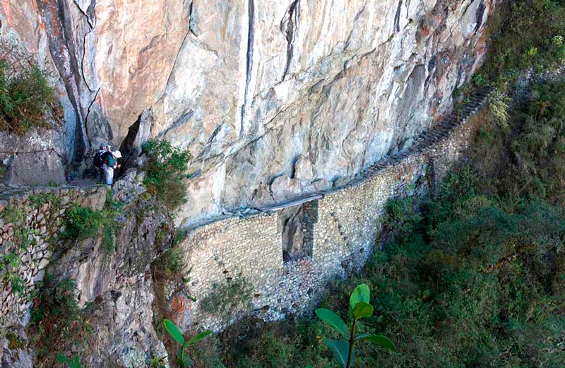 A ponte inca de Machu Picchu