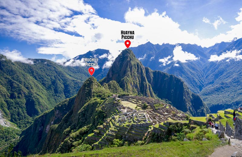 Montanha Huchuy Picchu e Huayna Picchu